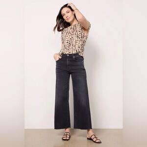Citizens of Humanity Lyra High Rise Cropped Wide Leg Jeans in Medallion 30